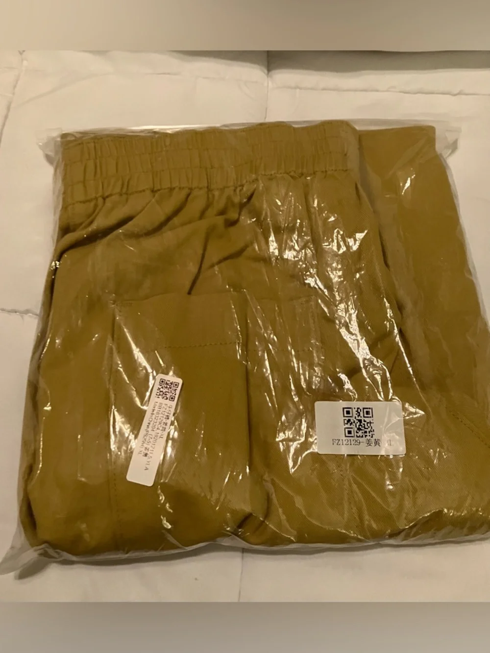 Wide Leg High Waisted Pants in Mustard Yellow, XL, NIB - Picture 11 of 11